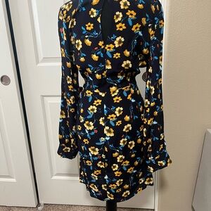 Floral Black Dress